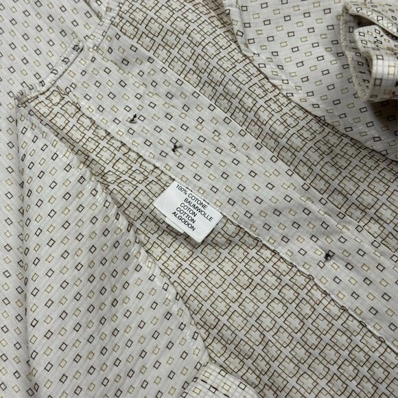 Corneliani Trend Dress Shirt Textured Box Weave Made in Italy 41 16 Large - Picture 10 of 11